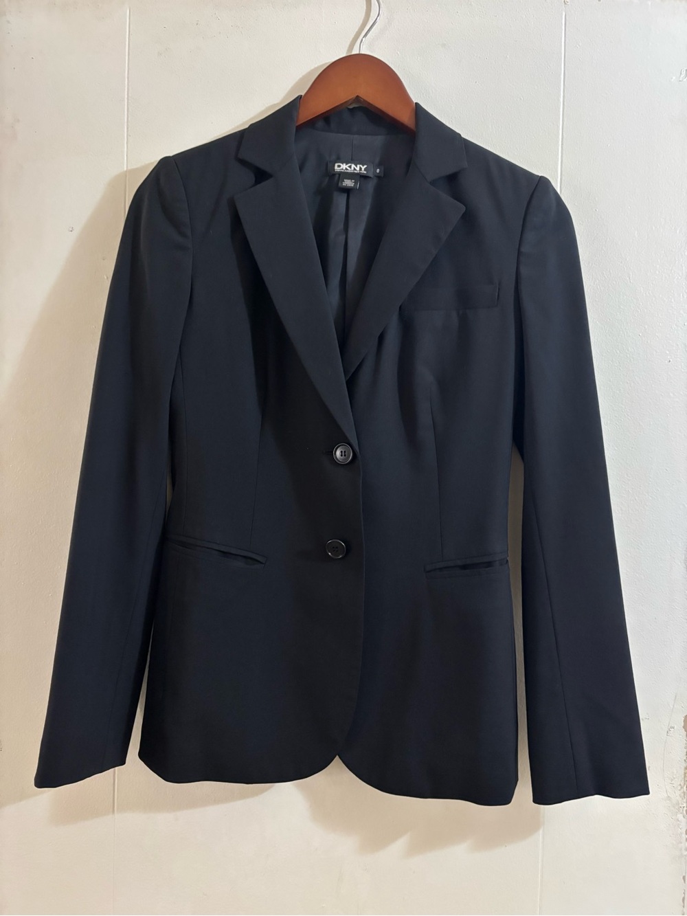 DKNY Black Classic Two-Button Women’s Blazer